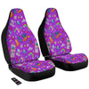 Pixel Art 8 Bit Pink Print Pattern Car Seat Covers-grizzshop