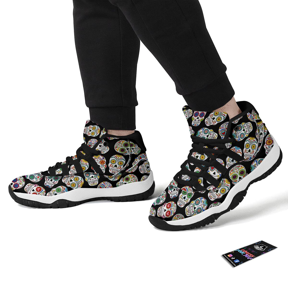 Pixel Art Space 8 Bit Print Pattern Black Bball Shoes-grizzshop