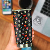 Pixel Graphics Game Icons Print Pattern Tumbler-grizzshop