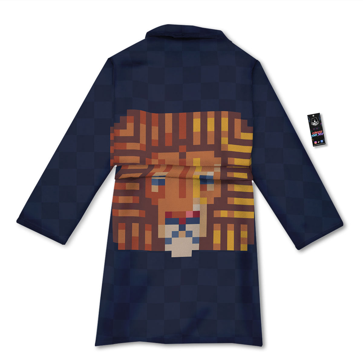 Pixel Leo Print Bathrobe-grizzshop