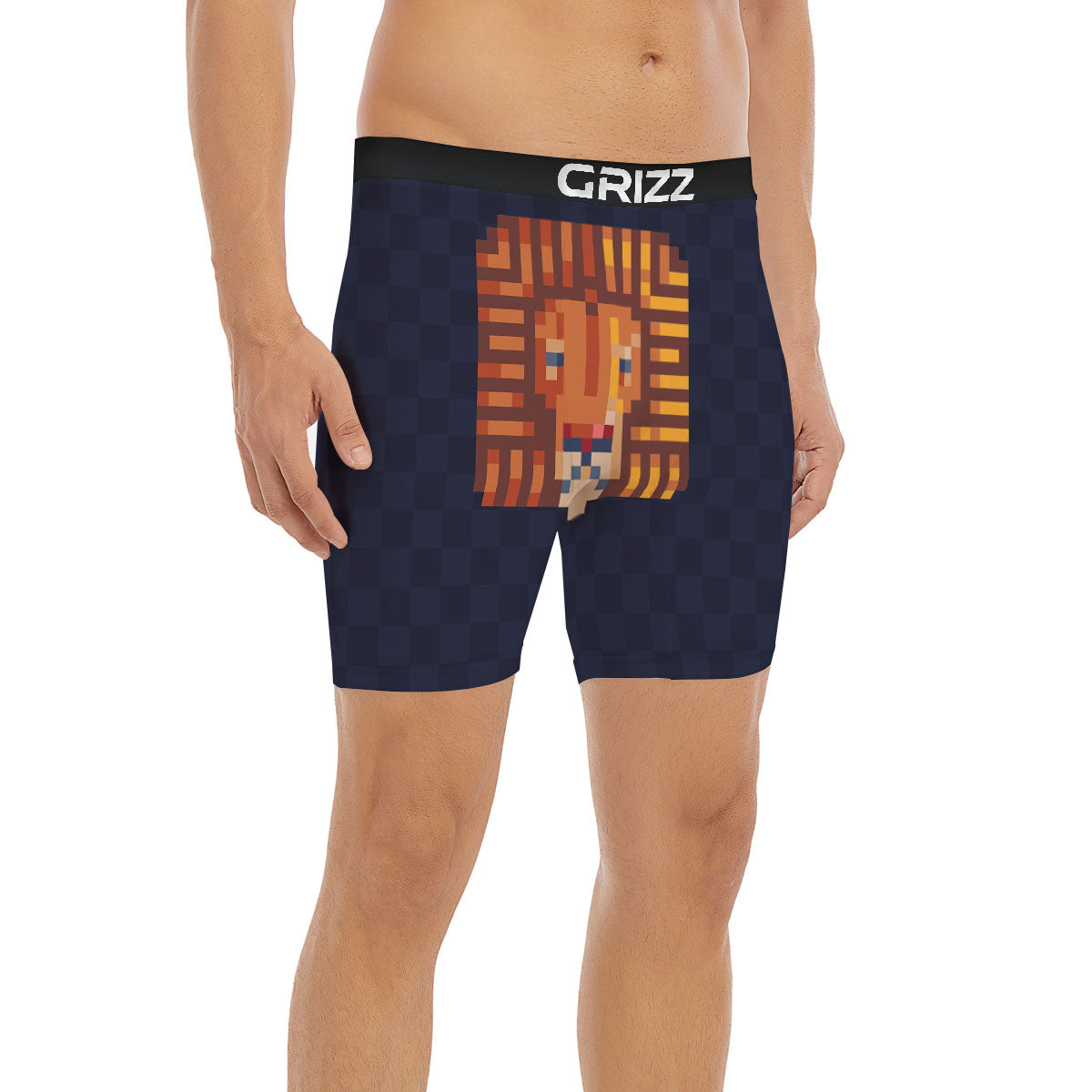 Pixel Leo Print Boxer Briefs-grizzshop