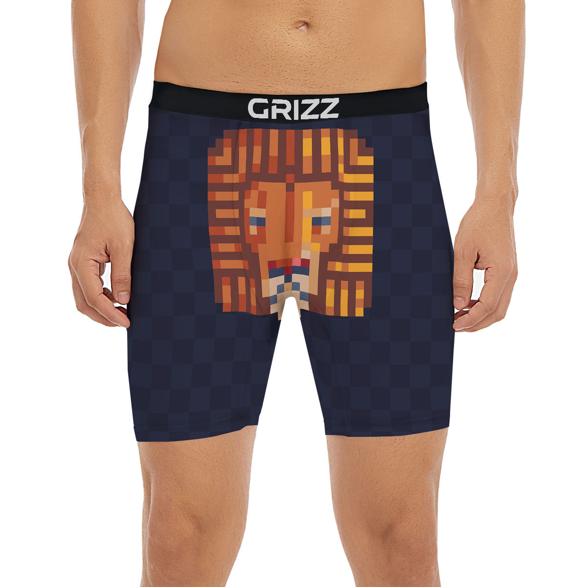 Pixel Leo Print Boxer Briefs-grizzshop