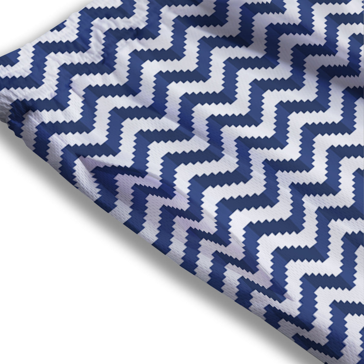 Pixel Zigzag Print Pattern Mesh Shorts-grizzshop