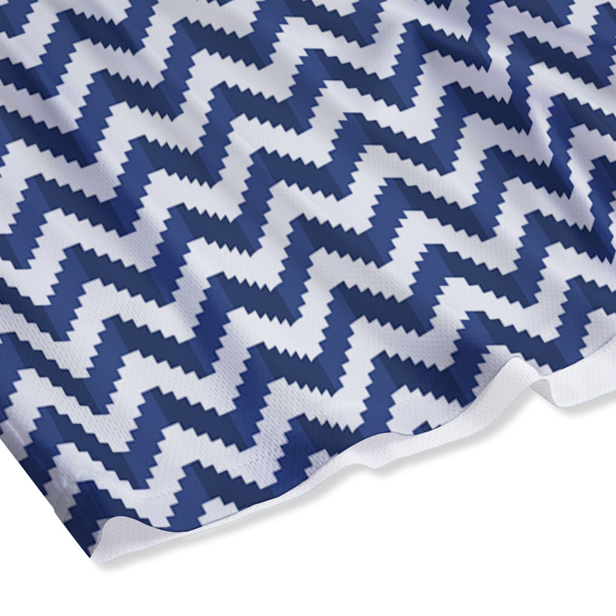 Pixel Zigzag Print Pattern Mesh Shorts-grizzshop
