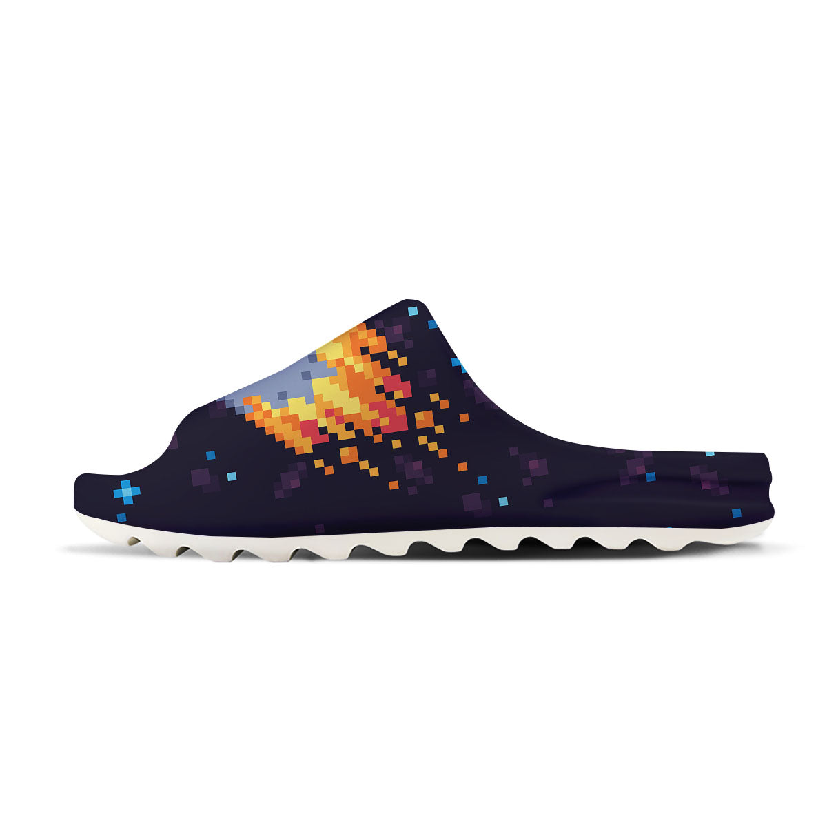 Pixel 8 Bit Meteorite Burnning Print Sandals-grizzshop