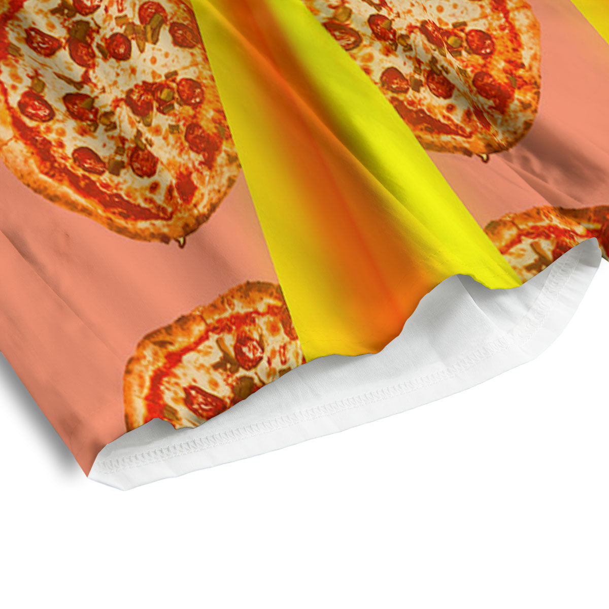 Pizza And Cat Print Men's Athletic Shorts