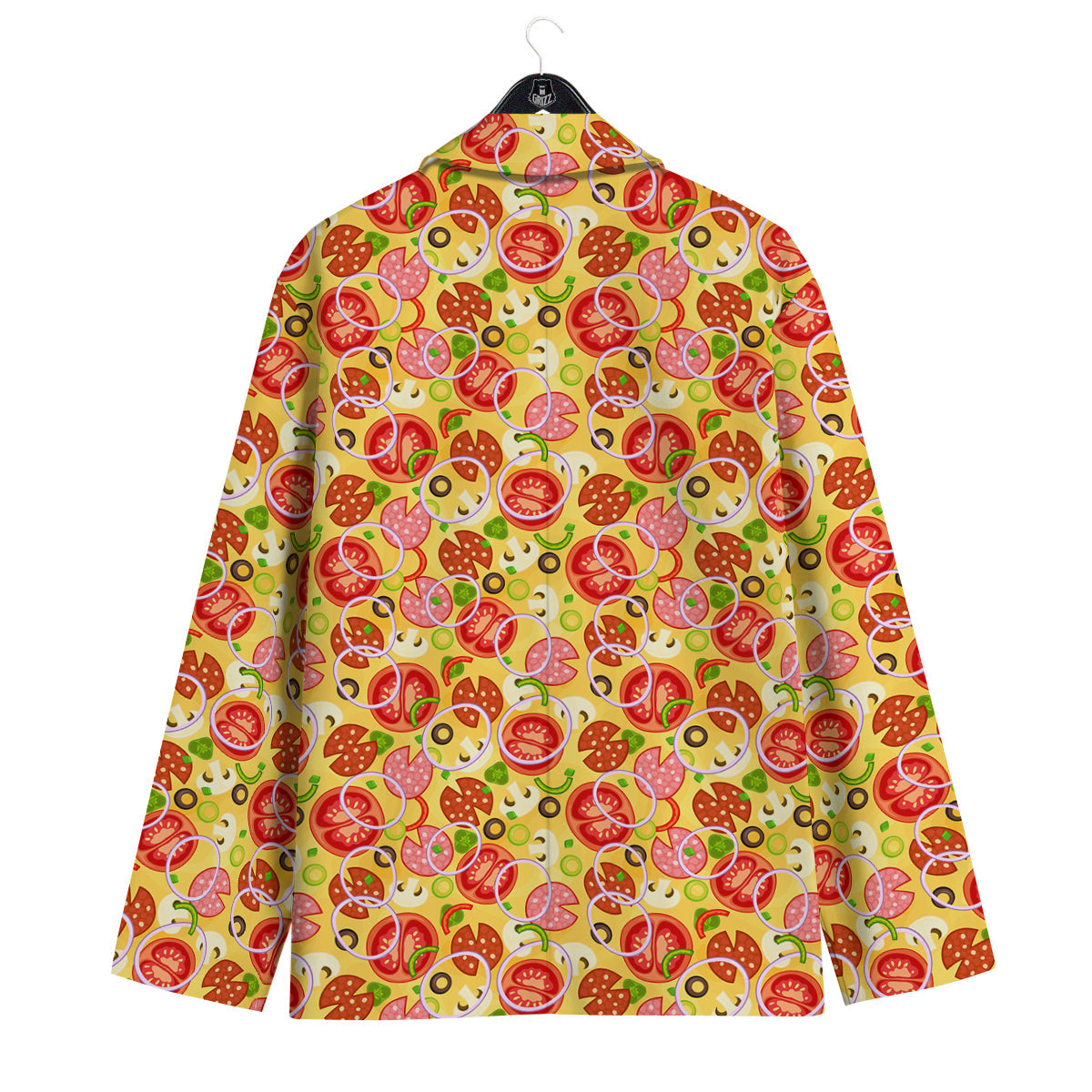 Pizza And Different Ingredients Print Pattern Men's Sport Coat-grizzshop