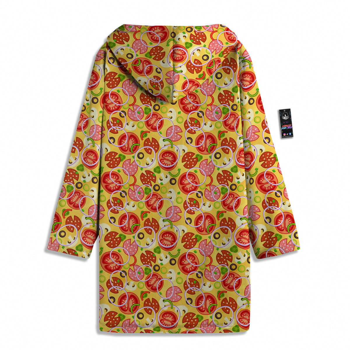 Pizza And Different Ingredients Print Pattern Men's Windbreaker Jacket-grizzshop