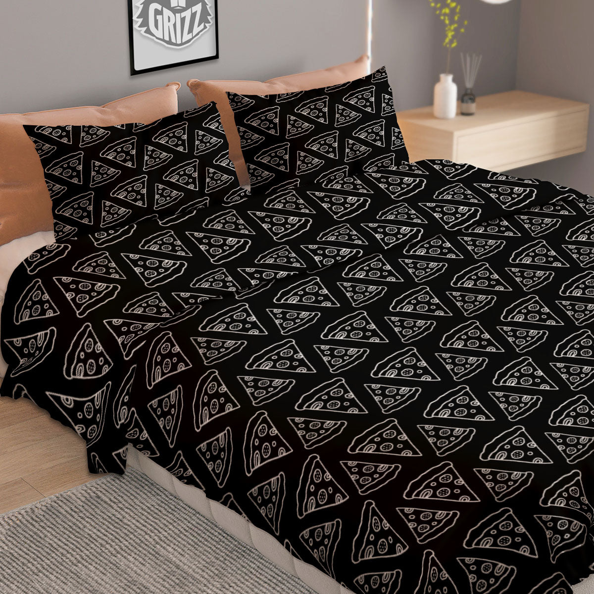 Patrick's Day Cute Shamrock Saint Print Duvet Cover Bedding Set