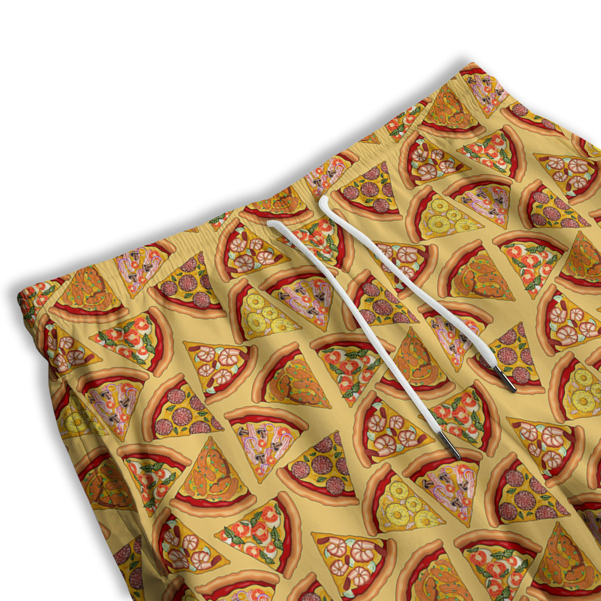 Pizza Fast Food Print Pattern Men's Athletic Shorts