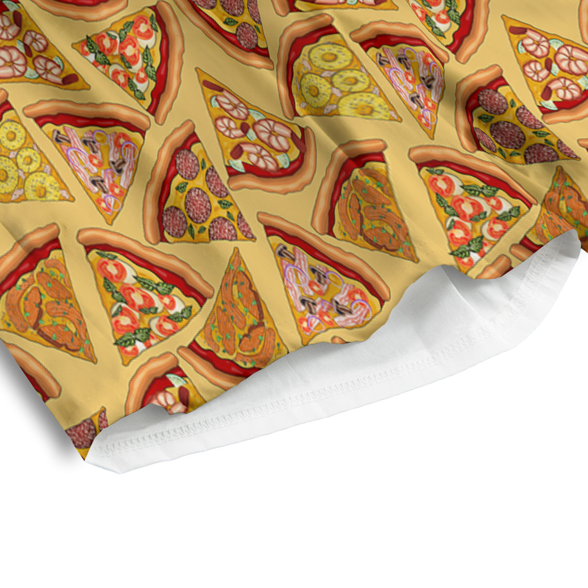 Pizza Fast Food Print Pattern Men's Athletic Shorts