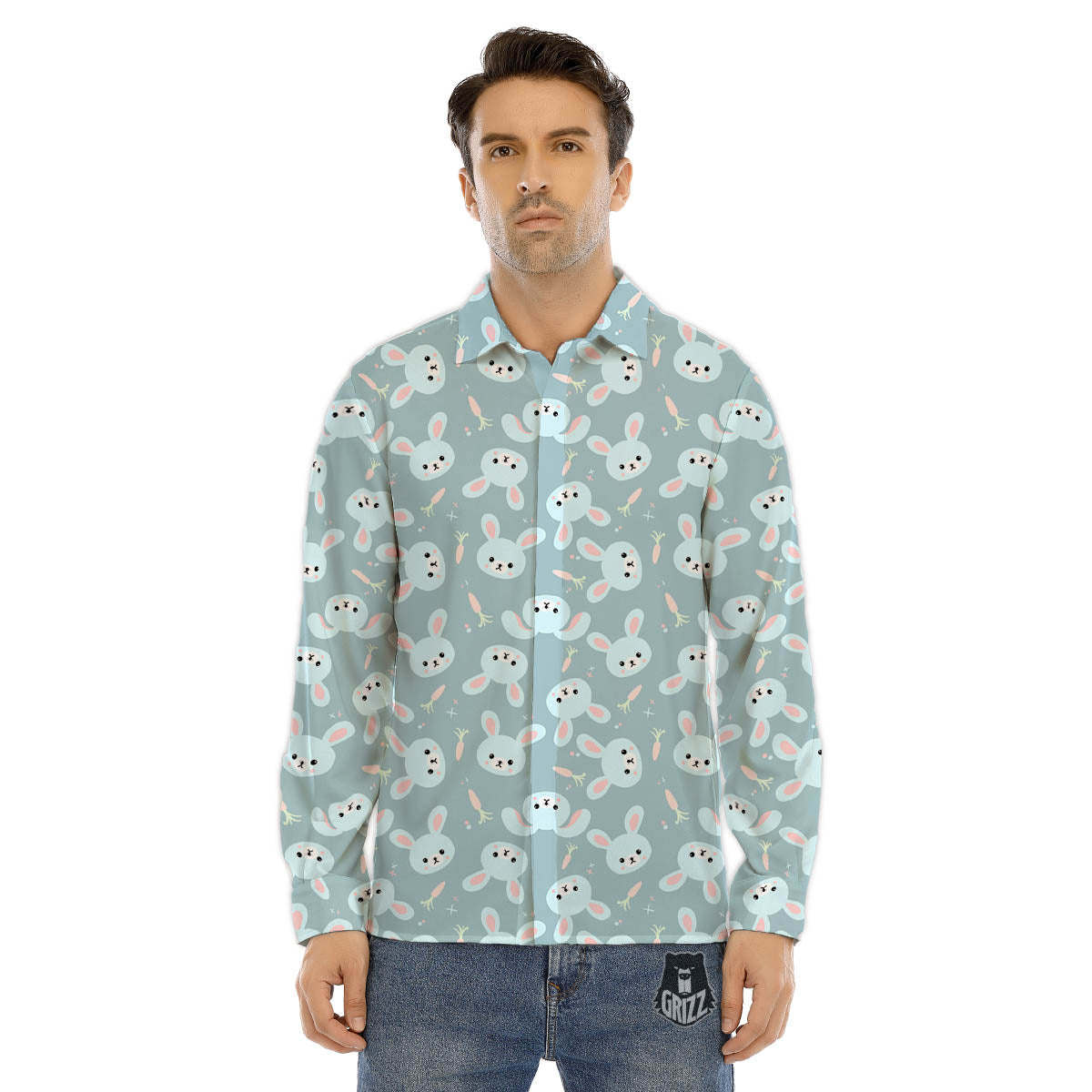 Pizza Fast Food Print Pattern Men's Dress Shirts-grizzshop