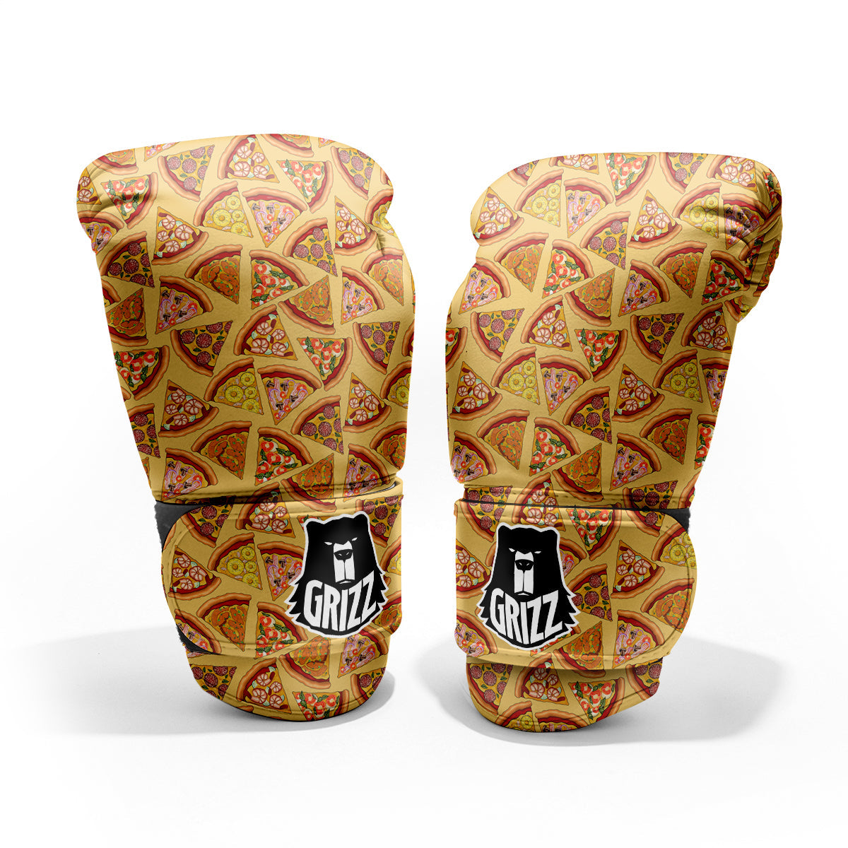 Pizza Fast Food Print Pattern Pro Boxing Glove