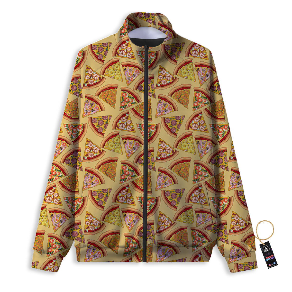 Pizza Fast Food Print Pattern Track Jacket-grizzshop