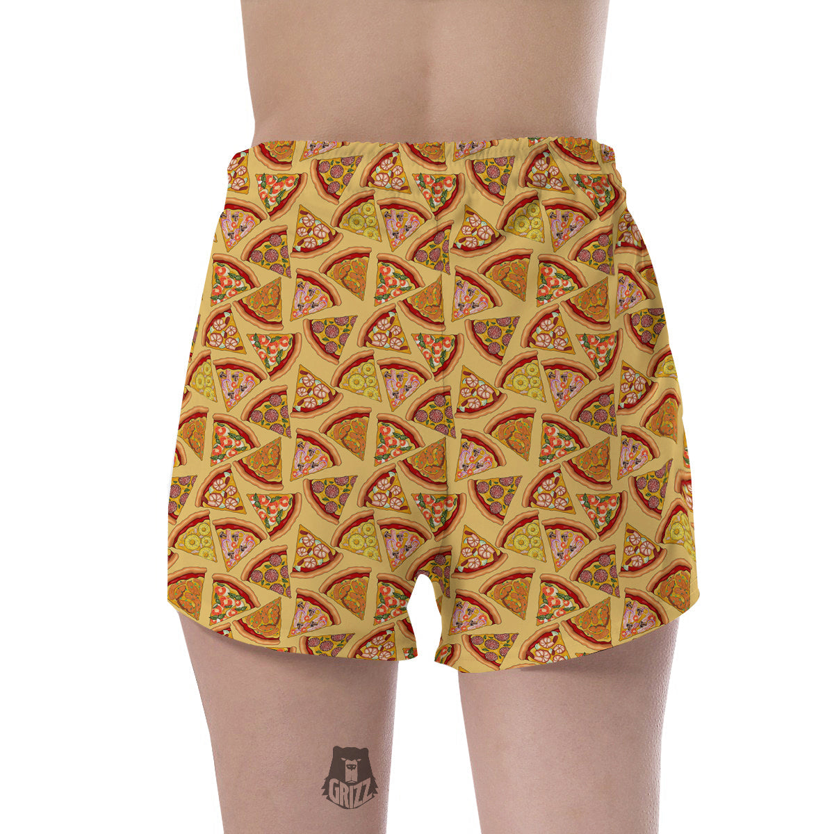 Pizza Fast Food Print Pattern Women's Shorts-grizzshop