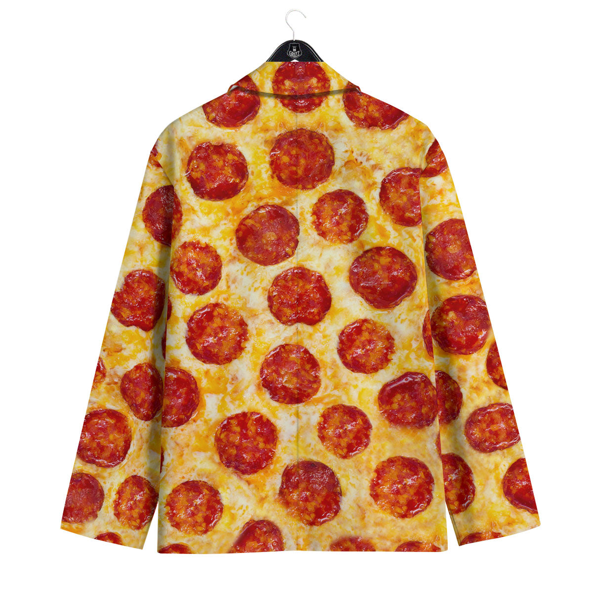 Pizza Pepperoni Print Men's Sport Coat-grizzshop