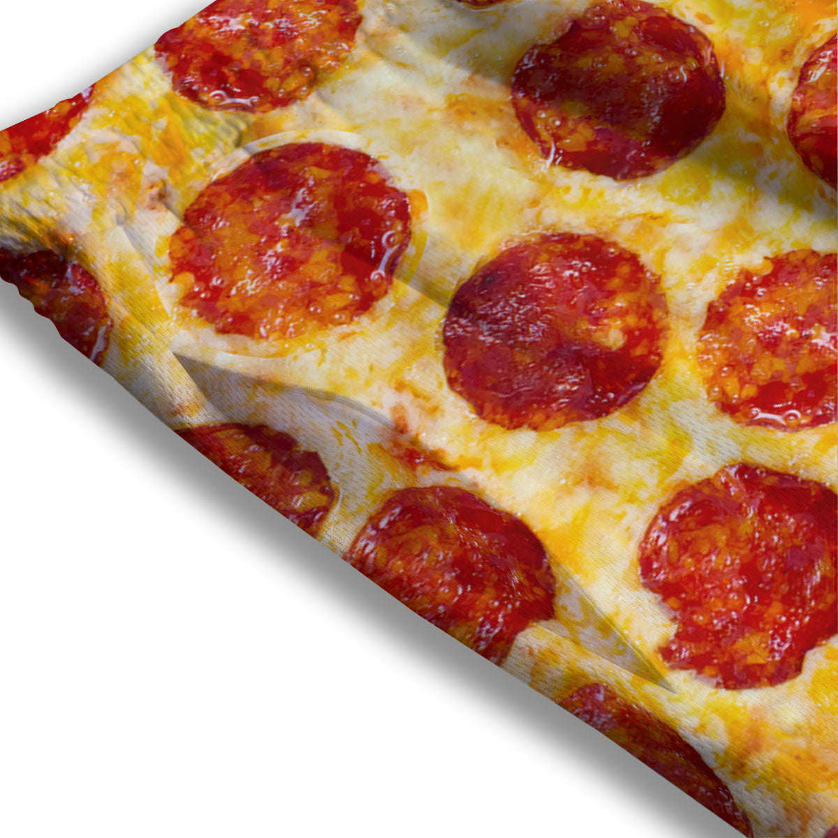 Pizza Pepperoni Print Mesh Shorts