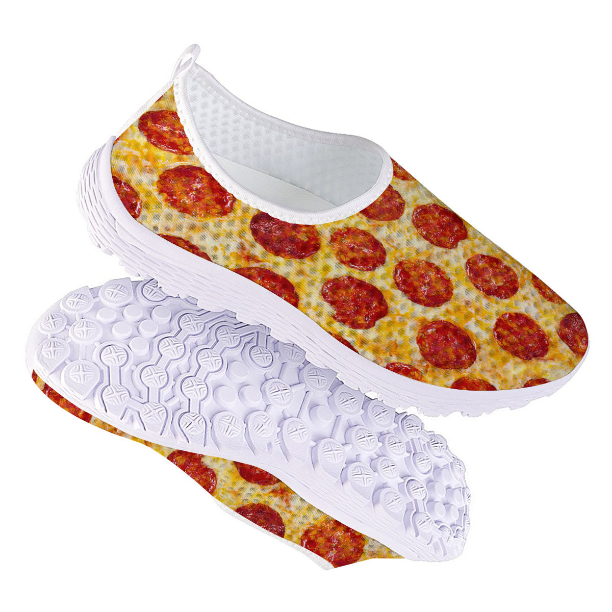 Pizza Pepperoni Print Nurse Shoes-grizzshop