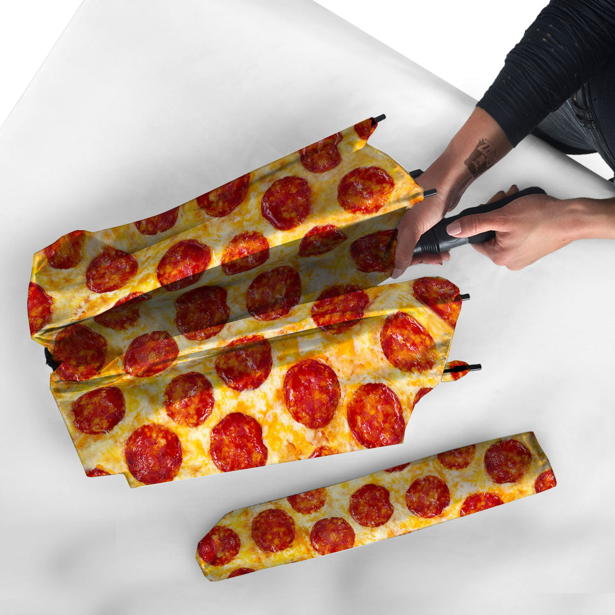 Pizza Pepperoni Print Umbrella-grizzshop