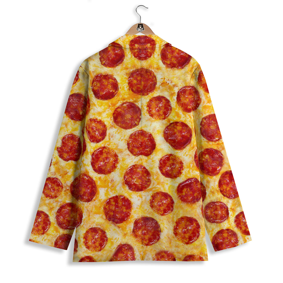 Pizza Pepperoni Print Women's Blazer-grizzshop