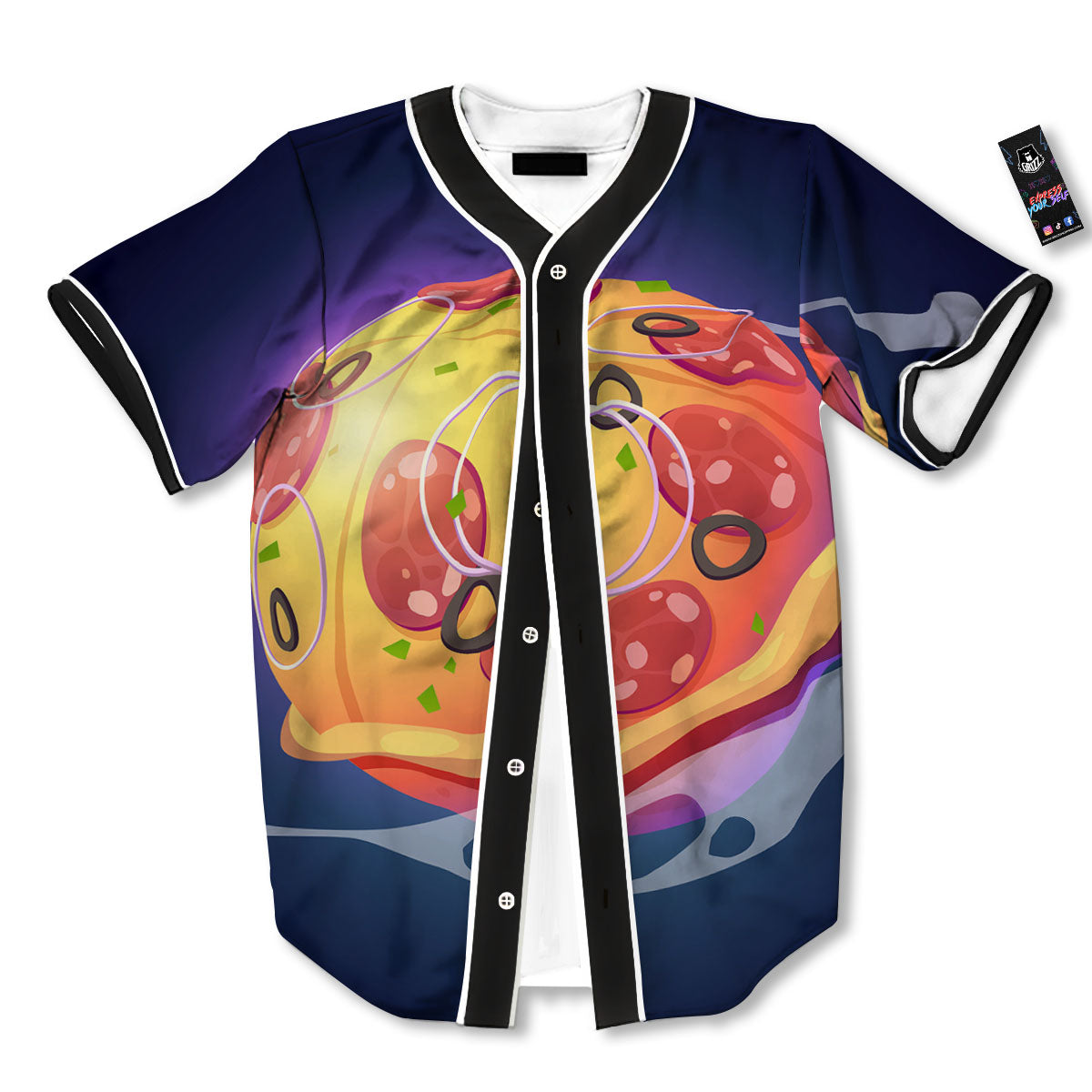 Pizza Planet Print Baseball Jersey-grizzshop