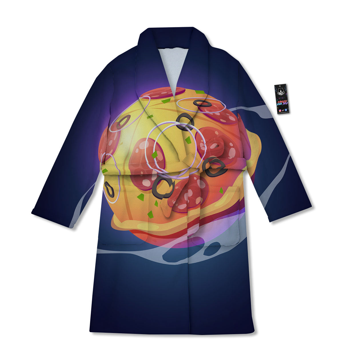 Pizza Planet Print Bathrobe-grizzshop