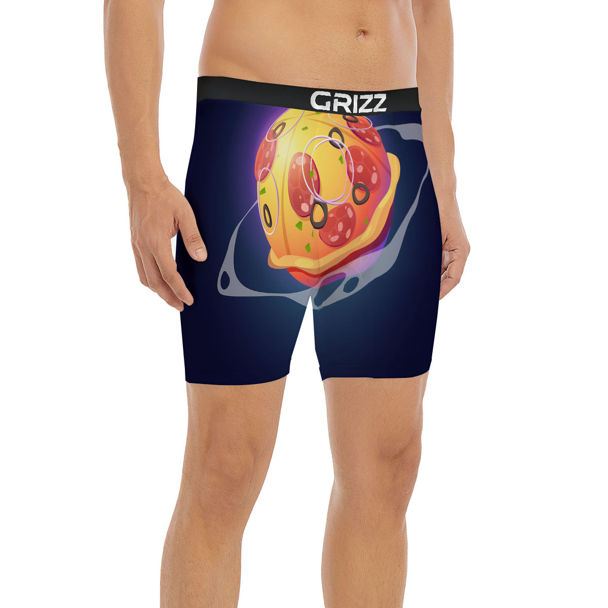 Pizza Planet Print Boxer Briefs-grizzshop