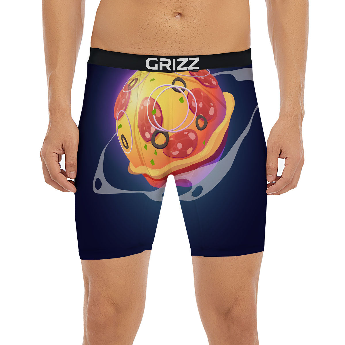 Pizza Planet Print Boxer Briefs-grizzshop