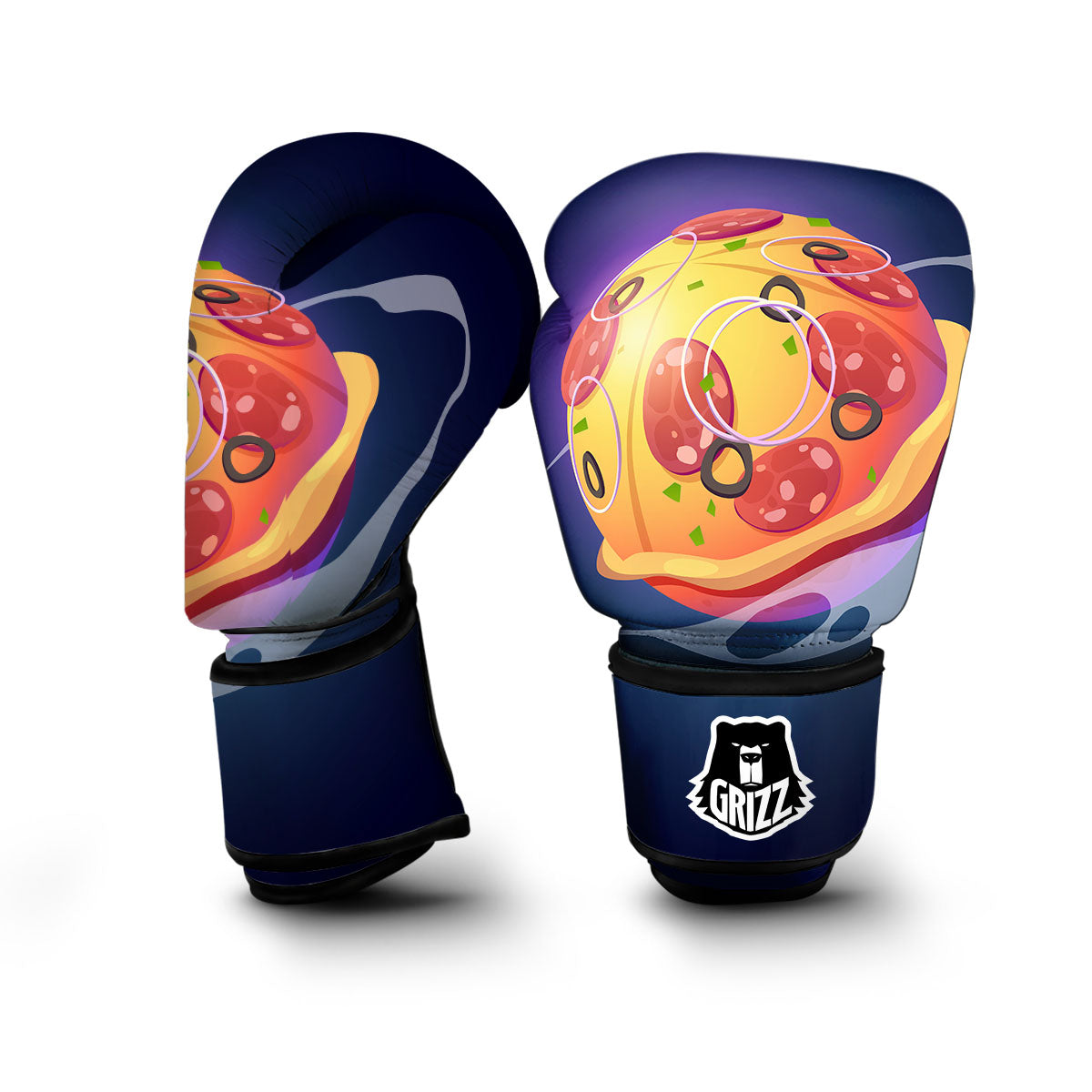 Pizza Planet Print Boxing Gloves-grizzshop