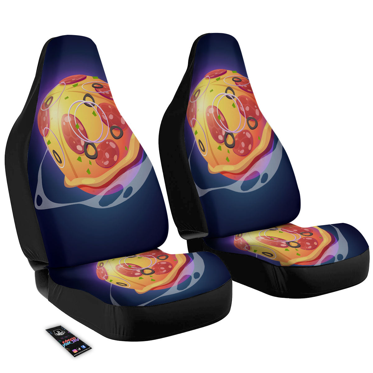 Pizza Planet Print Car Seat Covers-grizzshop