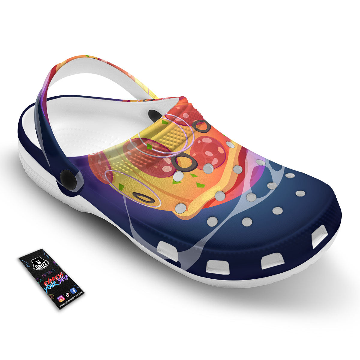 Pizza Planet Print Clog-grizzshop