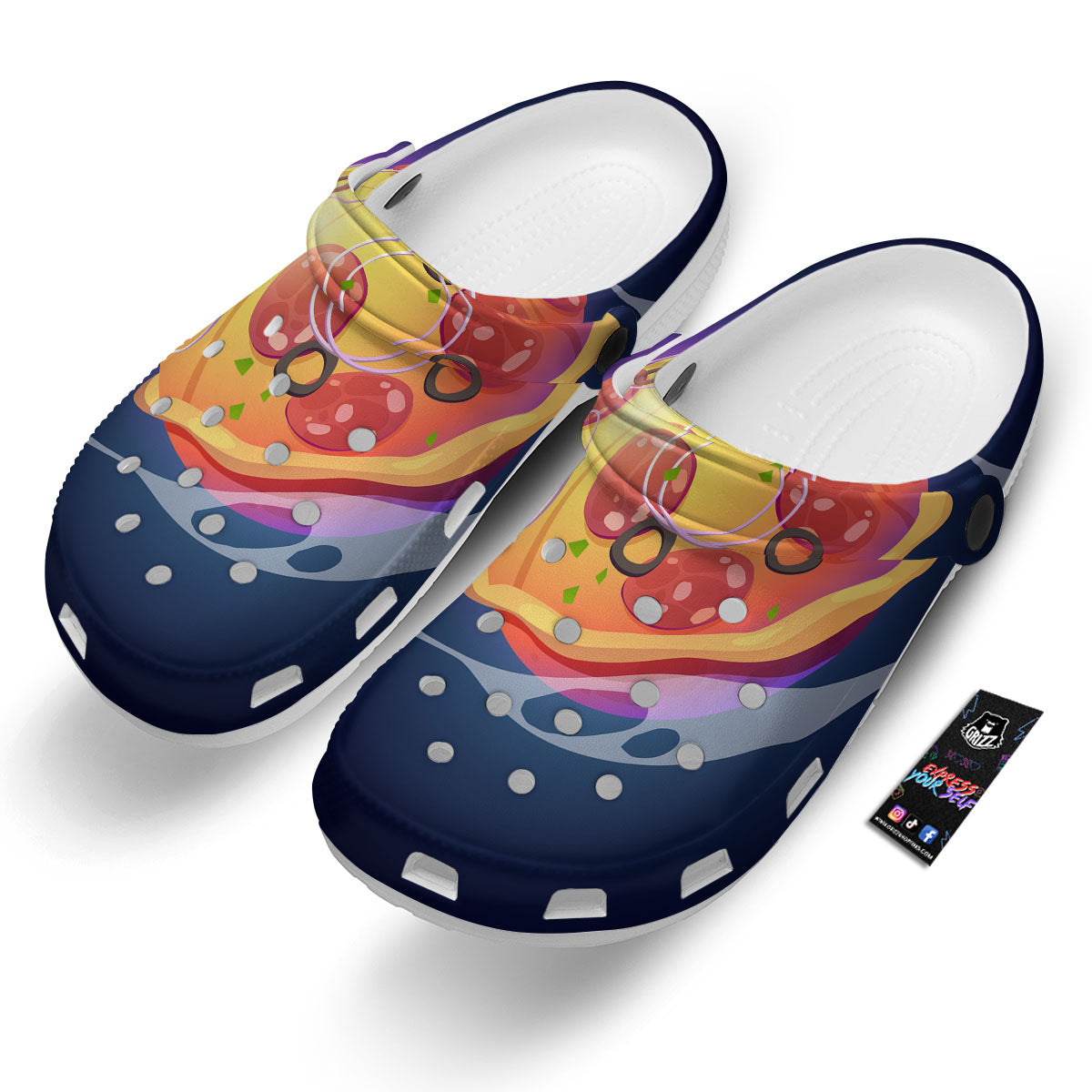 Pizza Planet Print Clog-grizzshop