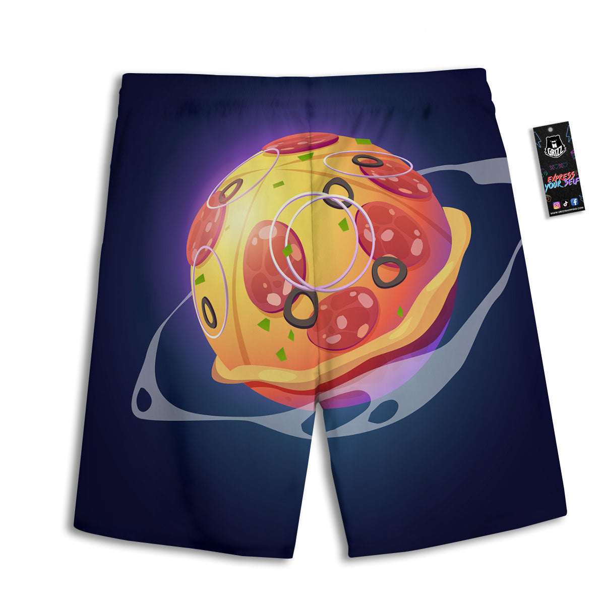Pizza Planet  Print Men's Athletic Shorts
