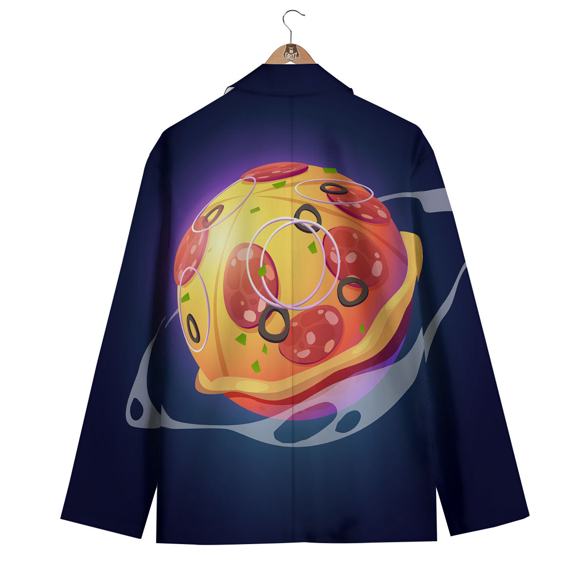 Pizza Planet Print Men's Blazer-grizzshop