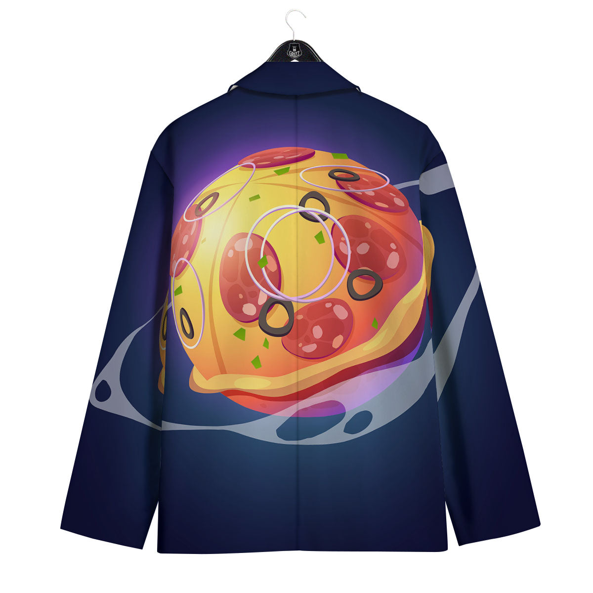 Pizza Planet Print Men's Sport Coat-grizzshop