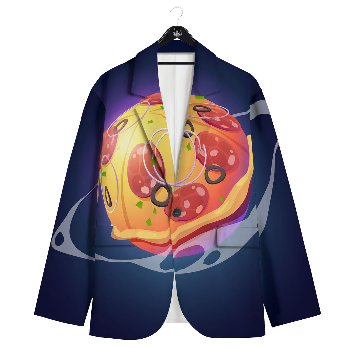 Pizza Planet Print Men's Sport Coat-grizzshop