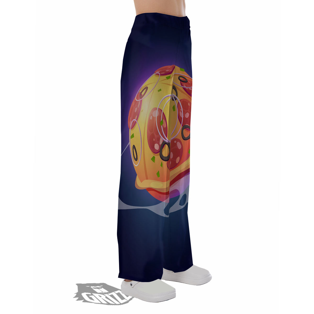 Pizza Planet Print Pajama Pants-grizzshop