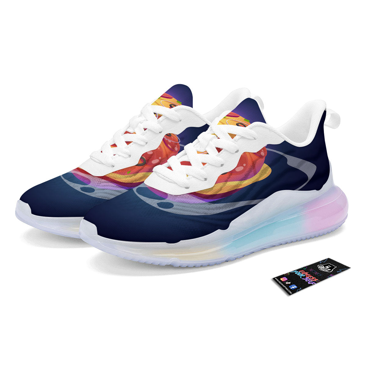 Pizza Planet Print Running Sneakers-grizzshop