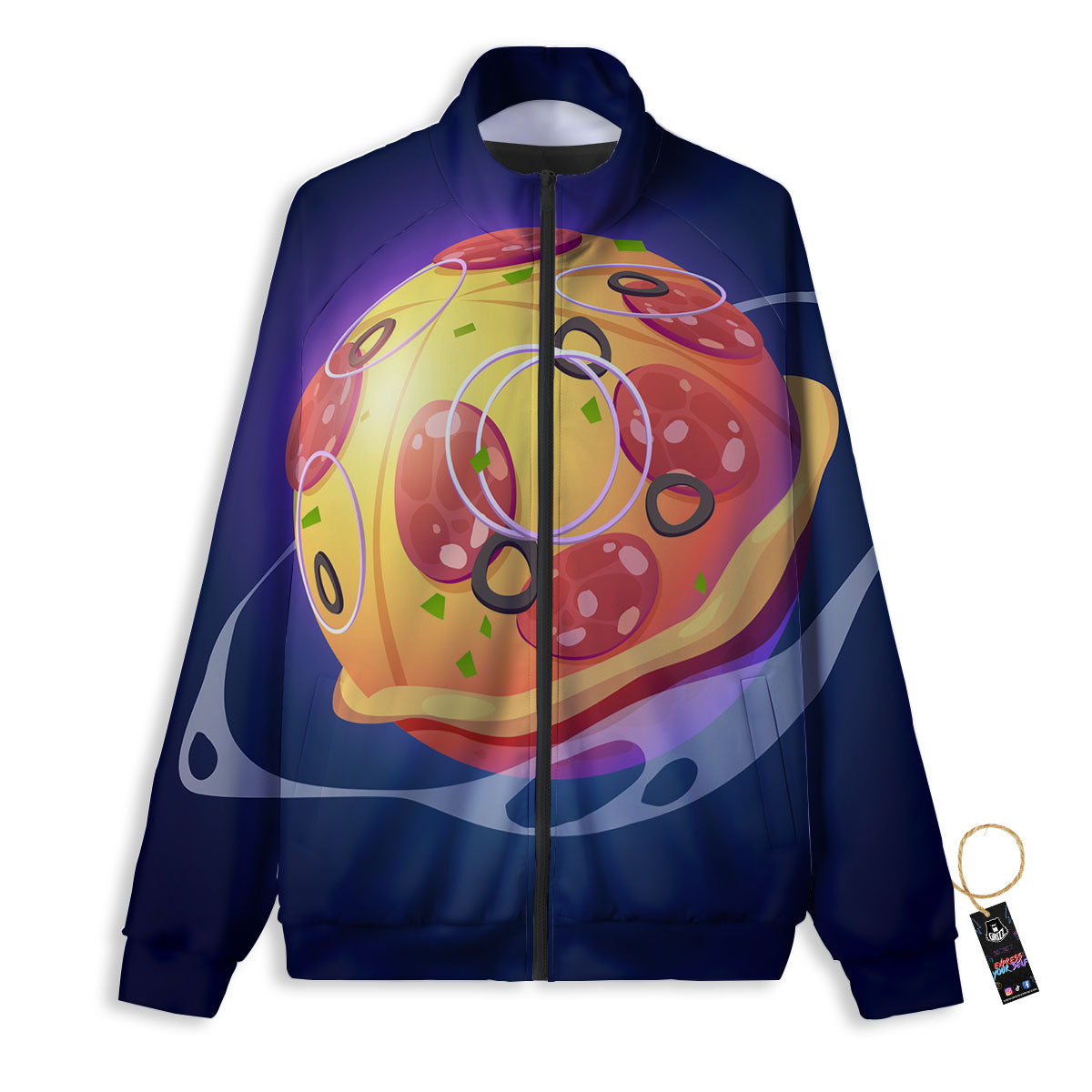 Pizza Planet Print Track Jacket-grizzshop