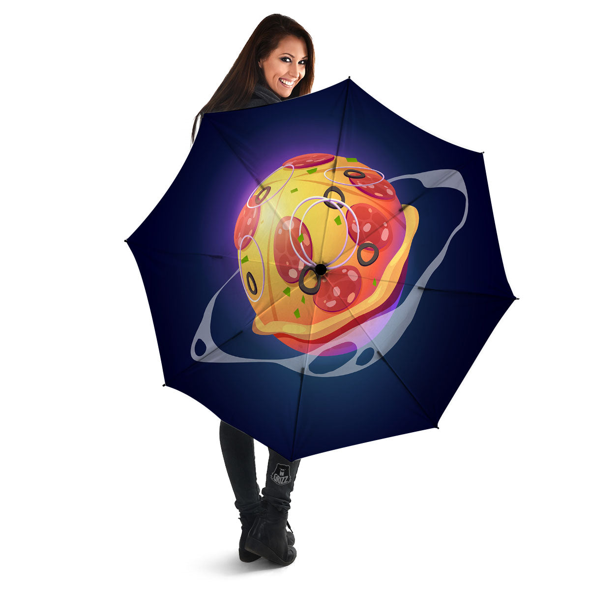 Pizza Planet Print Umbrella-grizzshop