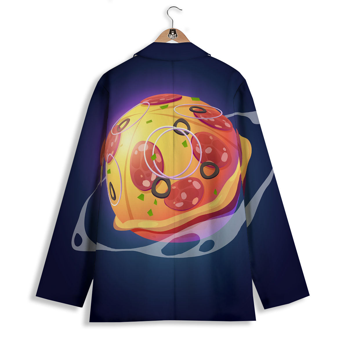 Pizza Planet Print Women's Blazer-grizzshop