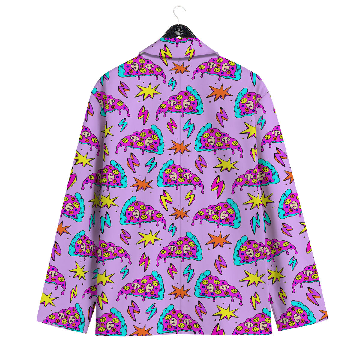 Pizza Psychedelic Print Pattern Men's Sport Coat-grizzshop