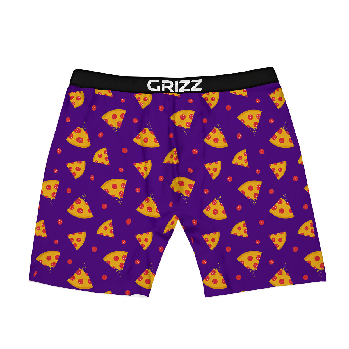 Pizza Purple Print Pattern Boxer Briefs-grizzshop