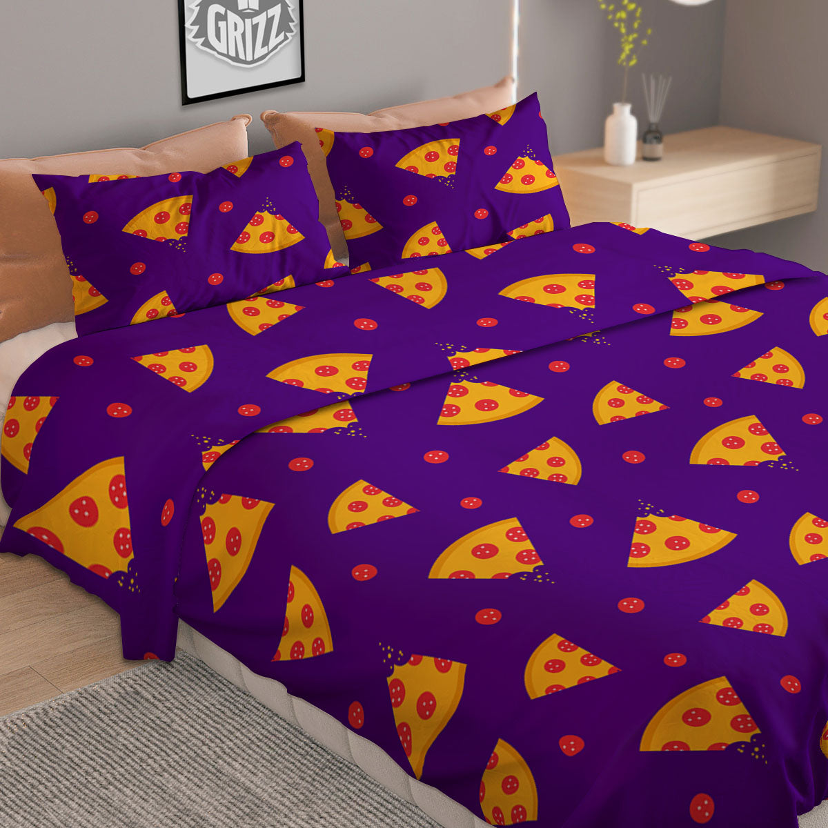 Pieces Pineapple Yellow Print Pattern Duvet Cover Bedding Set