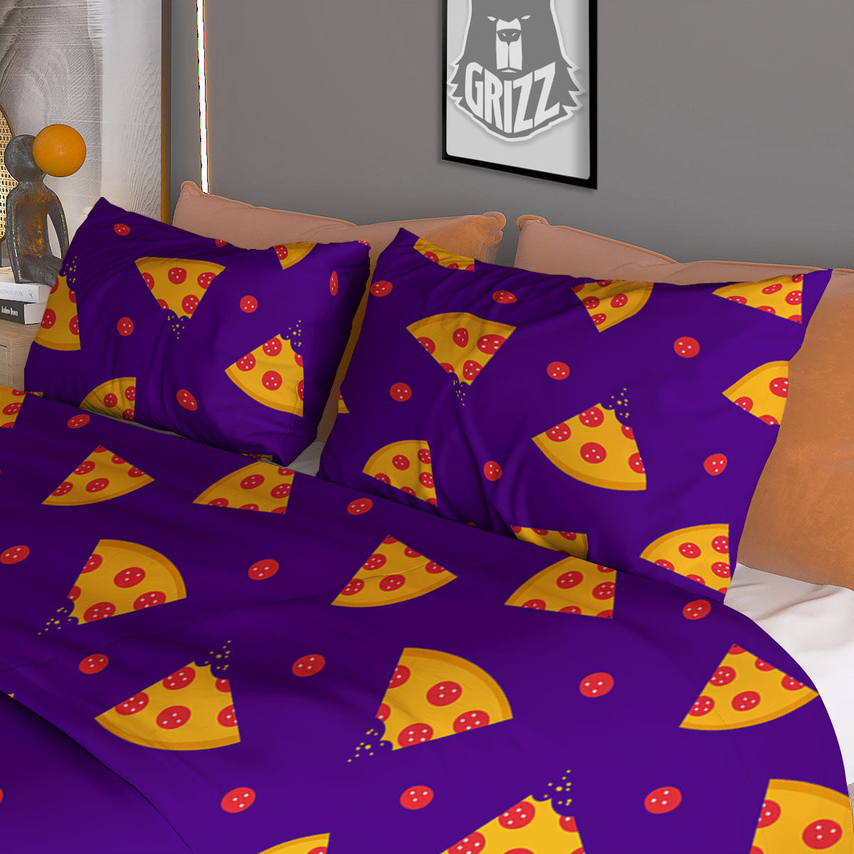 Pieces Pineapple Yellow Print Pattern Duvet Cover Bedding Set