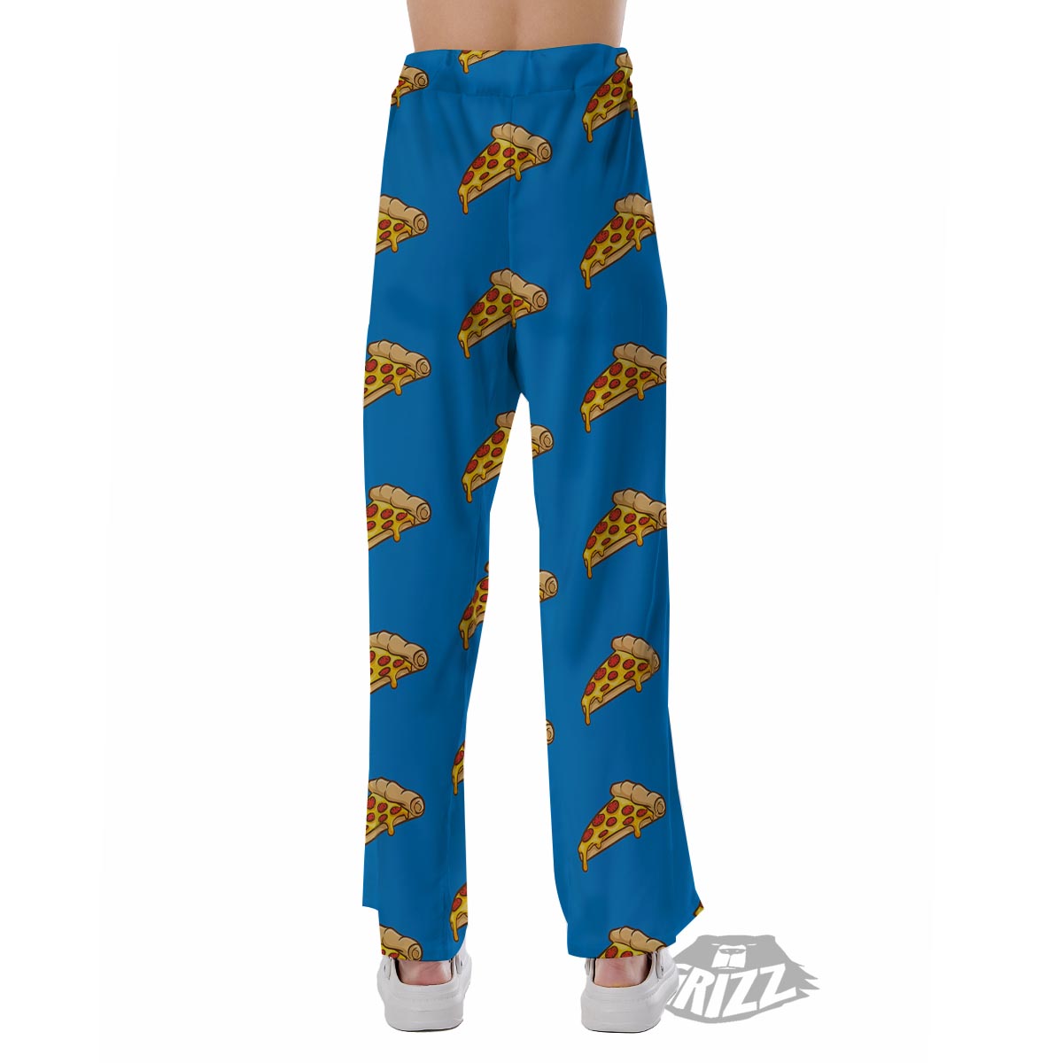 Pizza Teal Print Pattern Pajama Pants-grizzshop