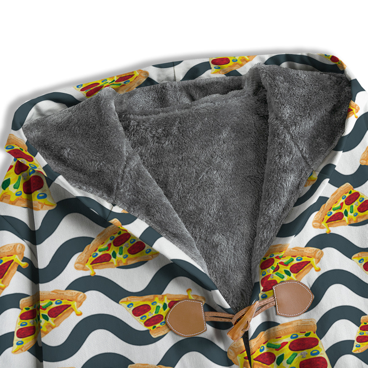 Pizza Zigzag Print Pattern Men's Windbreaker Jacket-grizzshop