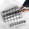 Plaid Grey And White Print Pattern Umbrella-grizzshop