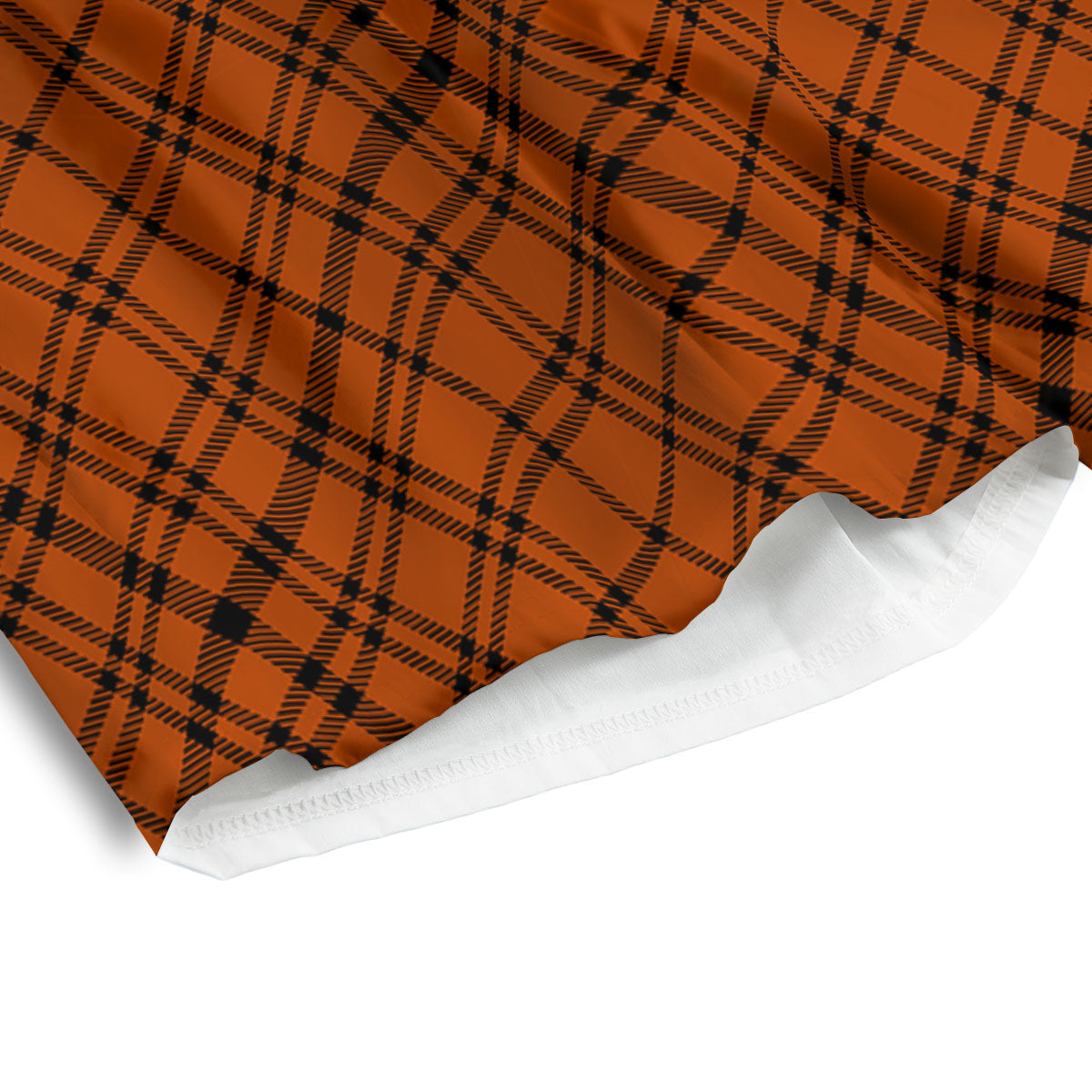 Plaid Halloween Print Pattern Men's Athletic Shorts
