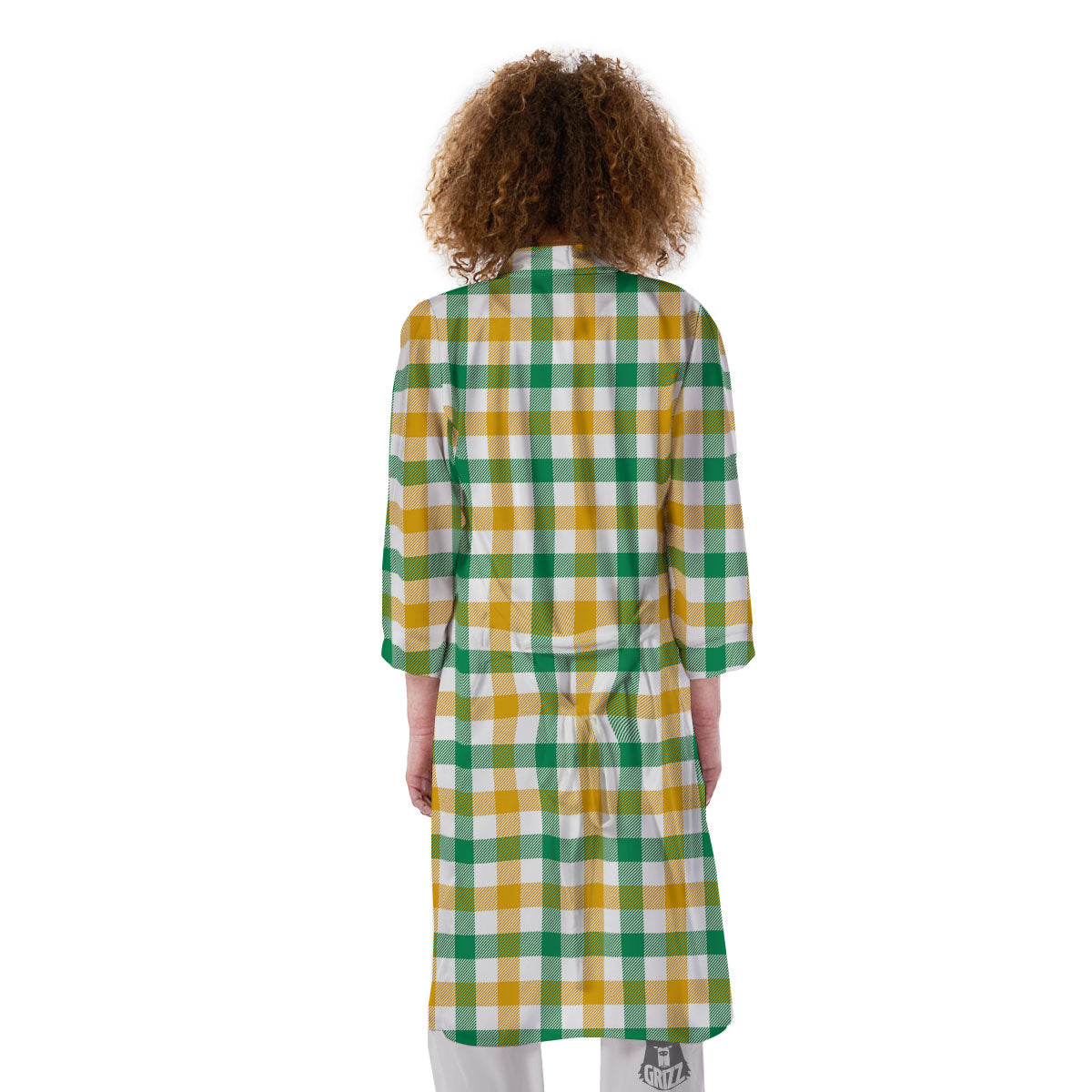 Plaid Irish Buffalo Print Pattern Kimono-grizzshop